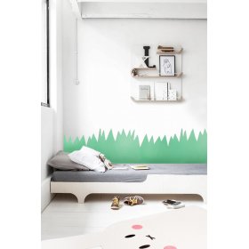Penasta stenska zaščita za posteljo - Grass