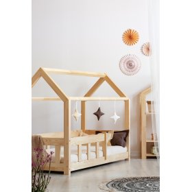 Otroška posteljica hiša s ograjico Mila Classic