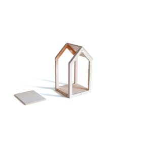 Magnetna lesena hiška Montessori - siva