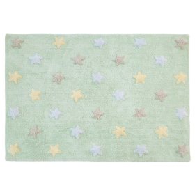 Otroška preproga z zvezdicami Tricolor Stars - Soft Mint, Kidsconcept