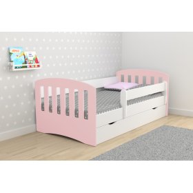 Otroška postelja Classic - pudrasto rožnata