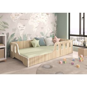 Otroška postelja Montessori Koko 140x70 cm - sonoma