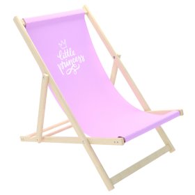 Stol za plažo Little princess - roza