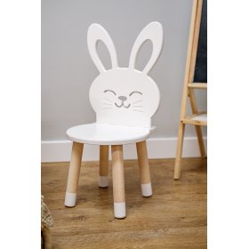Otroški stol - Zajec - bel, Ourbaby