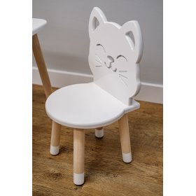 Otroški stol - Cat - bel