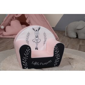 Otroški stol Bunny Ballerina - belo-roza