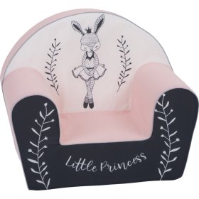 Otroški stol Bunny Ballerina - belo-roza