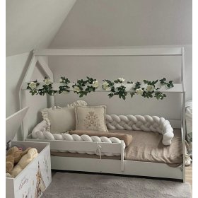 Hišna postelja Sofia 160x80 cm - bela