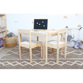 Otroška miza in 2 stola LETTO, Ourbaby