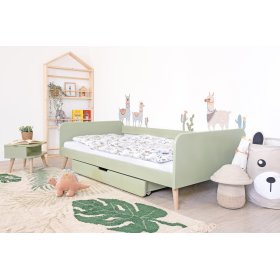 Rastoča postelja Nell 2 v 1 - pastelno zelena, Ourbaby