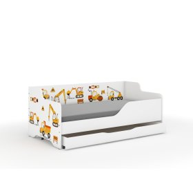 Dnevna postelja za otroke LILU 160 x 80 cm - Gradbišče, Wooden Toys
