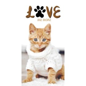 Otroška brisača 70x140 Maček v puloverju, Faro