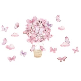 Stenske nalepke - Rožnati metulji