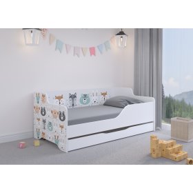 Dnevna postelja za otroke LILU 160 x 80 cm - Živali, Wooden Toys