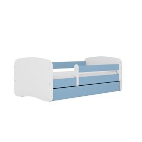 Otroška postelja z ograjo Ourbaby - modro-bela