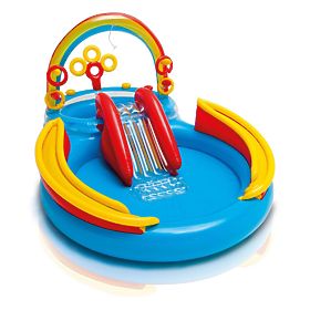 bazen za otroke s toboganom RAINBOW, INTEX