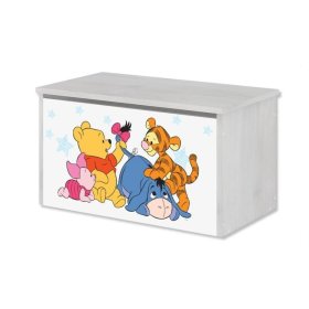 Lesena skrinja za Disneyjeve igrače - Winnie the Pooh in prijatelji, BabyBoo, Winnie the Pooh