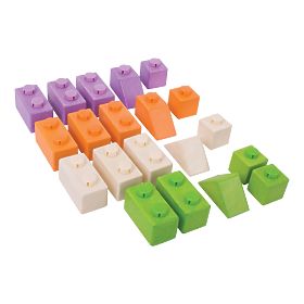 Bigjigs Baby Lesene Spojkocke Osnovni set, Bigjigs Toys