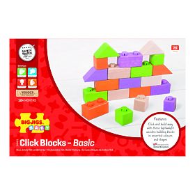 Bigjigs Baby Lesene Spojkocke Osnovni set, Bigjigs Toys