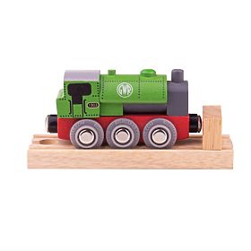 Lesena lokomotiva Bigjigs Rail GWR zelena