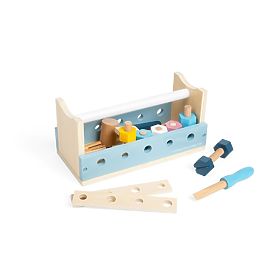 Bigjigs Toys 2 v 1 škatla za orodje