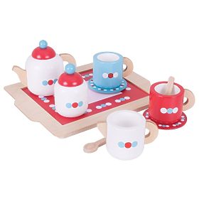 Bigjigs Toys Čajni set s pikami, Bigjigs Toys