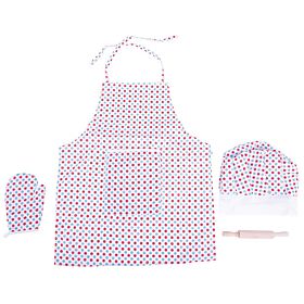 Bigjigs Toys Kuharski set s predpasnikom s pikami