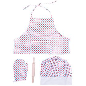 Bigjigs Toys Kuharski set s predpasnikom s pikami, Bigjigs Toys