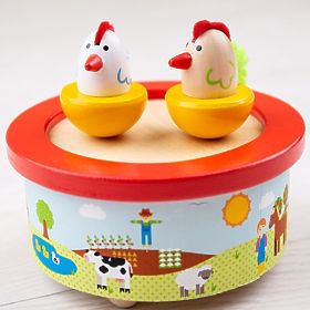 Bigjigs Toys Lesena glasbena skrinjica kmetija