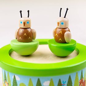 Bigjigs Toys Lesena glasbena skrinjica woodland