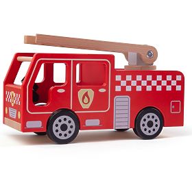 Bigjigs Toys Leseni gasilski avto
