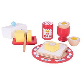 Bigjigs Toys Leseni set zajtrk