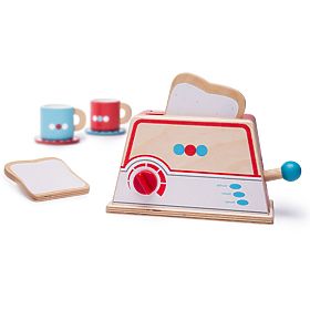 Bigjigs Toys Leseni toaster s pikami