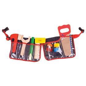 Bigjigs Toys Leseno orodje na rdečem pasu