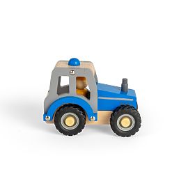 Bigjigs Toys Modri traktor