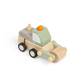 Bigjigs Toys Navijalni gradbeni avto Valjar