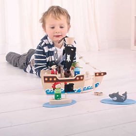 Bigjigs Toys Piratska ladja s pirati, Bigjigs Toys