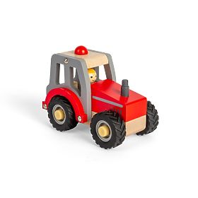 Bigjigs Toys Rdeči traktor