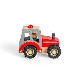 Bigjigs Toys Rdeči traktor