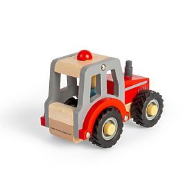 Bigjigs Toys Rdeči traktor