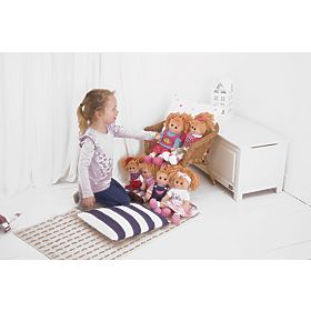 Bigjigs Toys Rožnata cvetlična obleka za punčko 38 cm