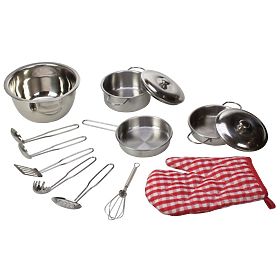 Bigjigs Toys Set kovinske posode
