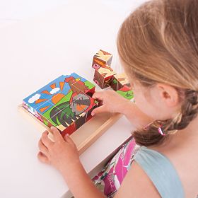 Bigjigs Toys Slike kocke farma