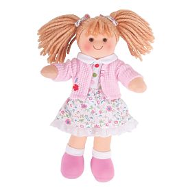 Bigjigs Toys Tkanina lutka Poppy 28 cm