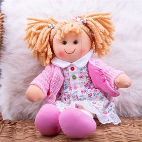 Bigjigs Toys Tkanina lutka Poppy 28 cm