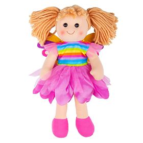 Bigjigs Toys Tkanina punčka Chloe 34 cm