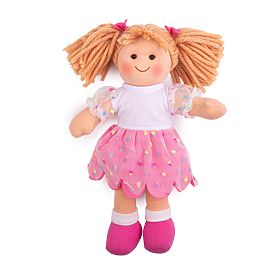 Bigjigs Toys Tkanina punčka Darcie 28 cm