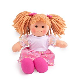 Bigjigs Toys Tkanina punčka Darcie 28 cm