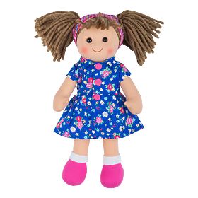 Bigjigs Toys Tkanina punčka Hollie 28 cm