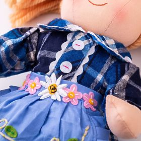 Bigjigs Toys Tkanina punčka Katie 34 cm
